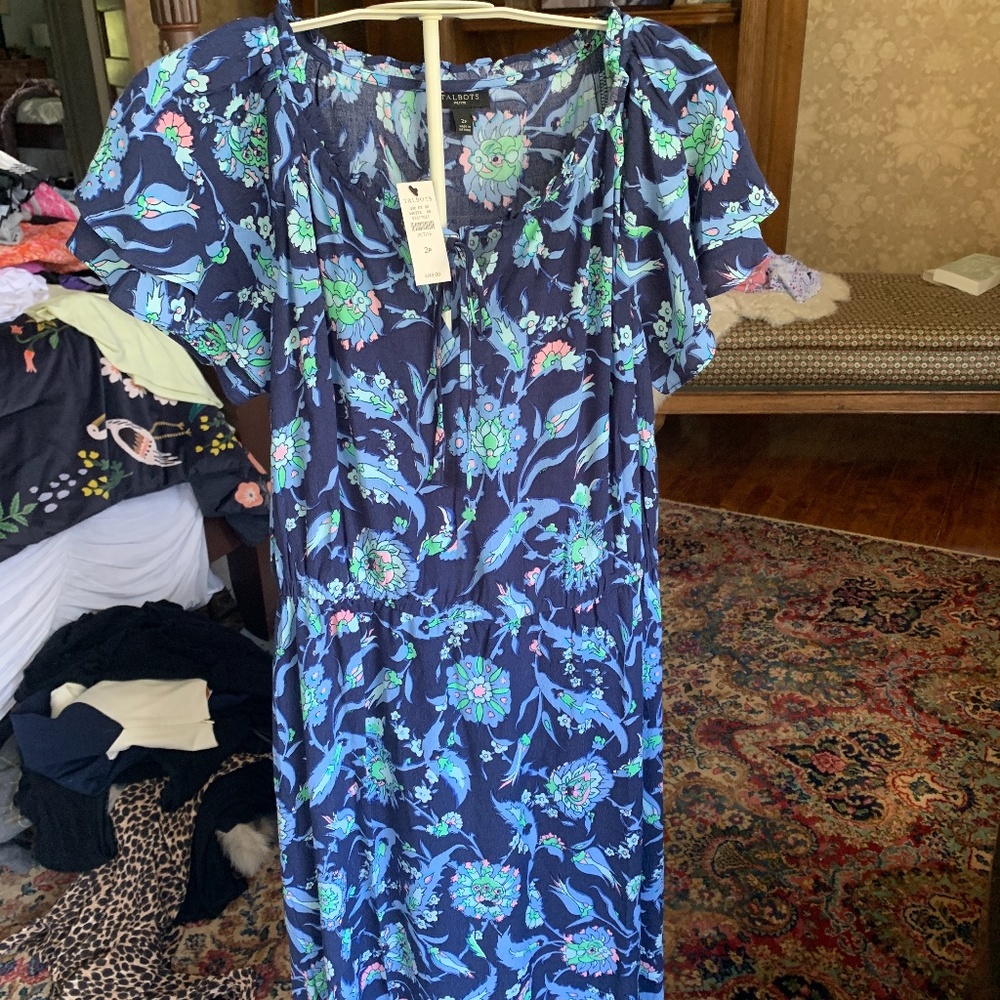 Talbots NWT peasant dress. 150 retail‎